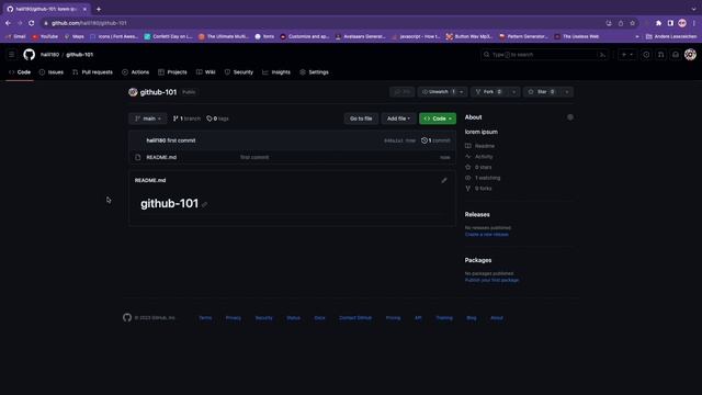 Creating a new GitHub repository смотреть онлайн