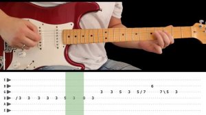 LOOKIN' OUT MY BACKDOOR - Guitar lesson - Guitar solo (with tabs) - CCR -  fast&slow
