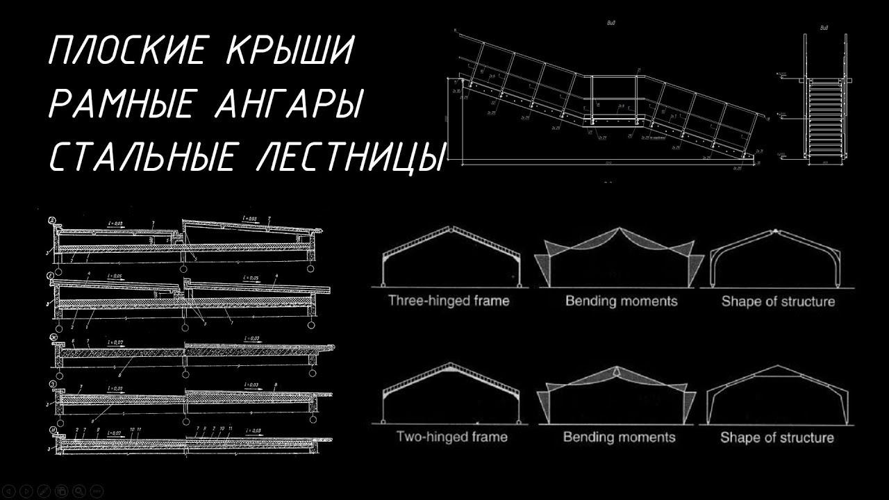 Стрим #15 - Плоские крыши, Ангары, Стальные лестницы
