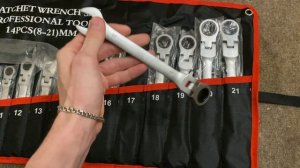 Комбинированные шарнирные ключи 14 штук.