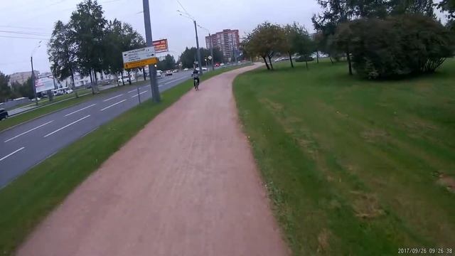 (2017.09.27) Путь от дома до работы на Inmotion V8 [без звука] смотреть онлайн