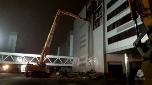 Тяжелая техника прибыла к "Крокус сити холлу"