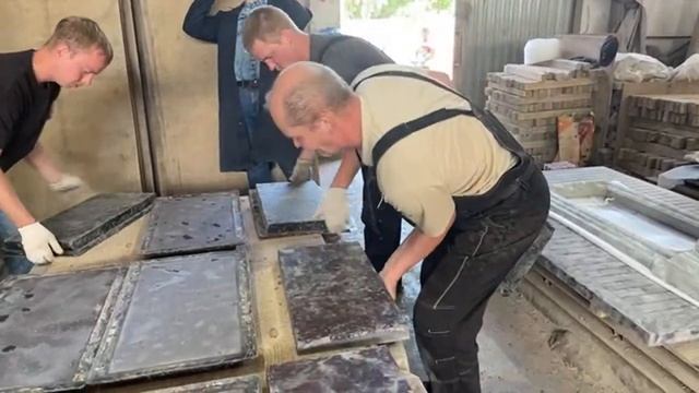 Обучение технологии Мрамор из бетона специалистов из Архангельской губернии