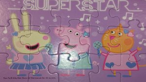 Пазл Свинка Пеппа, SUPER STAR - собираем пазлы для детей | Polinka-Vitaminka