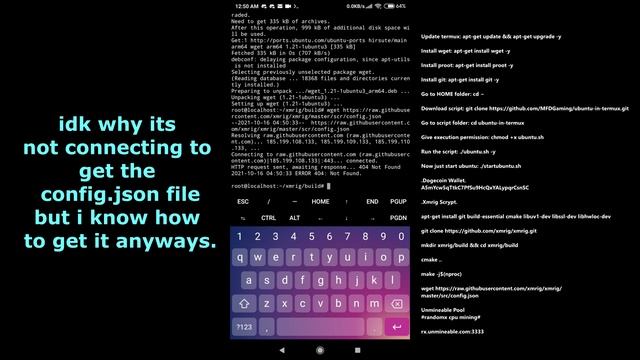 Mining Doge on Android using Termux смотреть онлайн