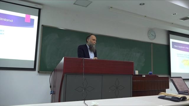 Beijing Dugin's lecture BELT & Road initiative 丝绸之路经济带和21世纪海上丝绸之路.