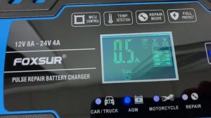 АКБ Delkor 95D26L, ЗУ FOXSUR 12V 8A - 24V 4A, тестер AUTOOL BT360.