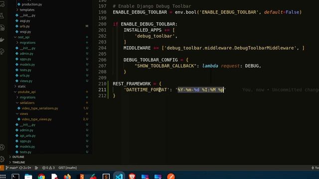 Django Rest Framework DateTime Formatting | DRF settings, DateTime field | Coding Lokam | EP 14