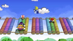 Mario Party 6 - Brigde Battle - Toad vs Mario vs Waluigi vs Wario