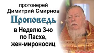 Проповедь на 3-ю Неделю по Пасхе, святых жен-мироносиц (2007.04.22)