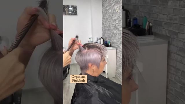 Стильная стрижка Пикси-Боб для женщин за 60 лет/Stylish PixieBob haircut for women over 60 years ol