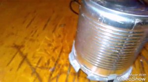 Мини печка из консервной банки (своими руками)