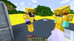 Surprised By A GOLDEN TSUNAMI In Minecraft!