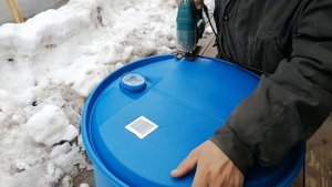 Бочка на 227 л для полива рассады - вырезаем крышку и делаем ребёнку игрушку!