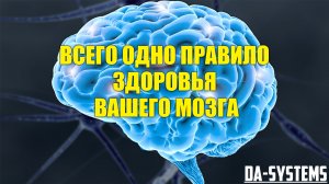 Всего одно правило здоровья вашего мозга/