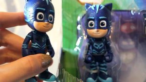 ОБЗОР наборов "ГЕРОИ В МАСКАХ" от PJ Masks. Кэтбой (свет) и Ромео + Гекко (свет) и Ночной Ниндзя