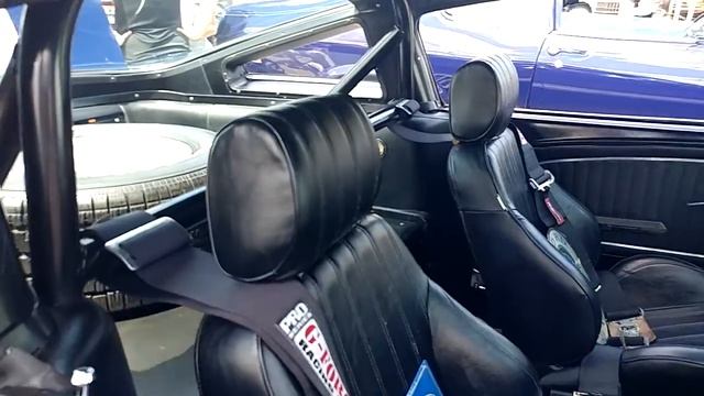 1965 BLUE FORD MUSTANG SHELBY GT350 with WHITE RACING STRIPES смотреть онлайн