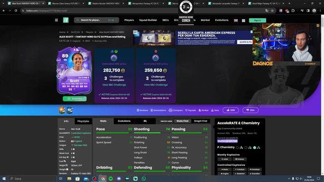 LACAZETTE 88 SCOTT 89 KESSLER 91 MAJRI 88 ACUNA 89 MARQUINOS 90 ZAIRE EMERY 90 | FANTASY | EA FC 24 смотреть онлайн