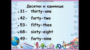 Числительные - десятки. 3 класс. Английский язык