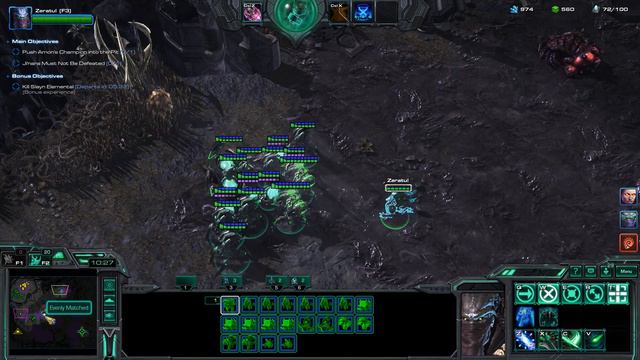 StarCraft 2 Co-Op Zeratul Prestige 1: Anakh SU'N (INVISABILITY) max lvl on Brutal смотреть онлайн