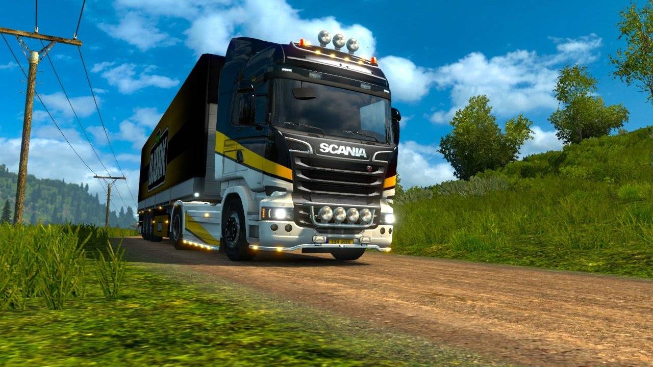 катаюсь  на модах с друзьями Euro Truck Simulator 2 смотреть онлайн