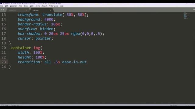Slide Image On Hover Using CSS Transition - Pure CSS Tutorial #hovereffect