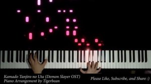 「Kamado Tanjiro no Uta」【Demon Slayer OST】 Piano Tutorial