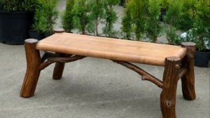Скамейки из веток и стволов деревьев 67 оригинальных идей