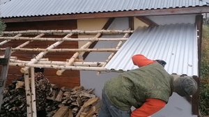 ДРОВЯНИК ИЗ БЕРЁЗОВЫХ ДРОВ