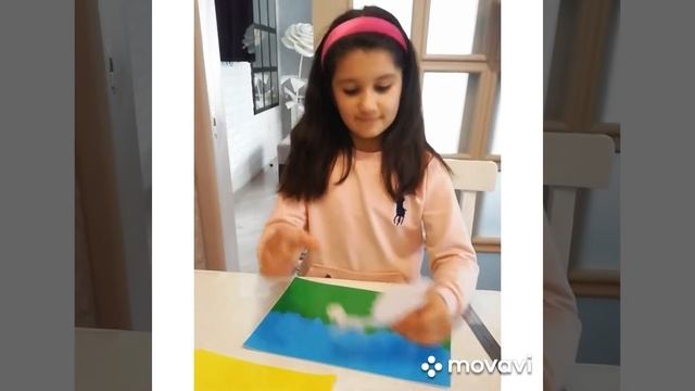 Бану и ее поделки. Pudel. Texnologiya/Технология/ Пудель из ватных шариков/ Цветная бумага/ смотреть онлайн