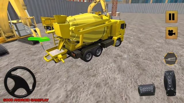 Supermarket Construction Games:Crane Operator - Concrete Mixer Truck Android GamePlay FHD
