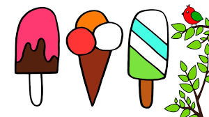 Как нарисовать мороженое для детей / Рисунки и раскраски малышам / Мультик раскраска