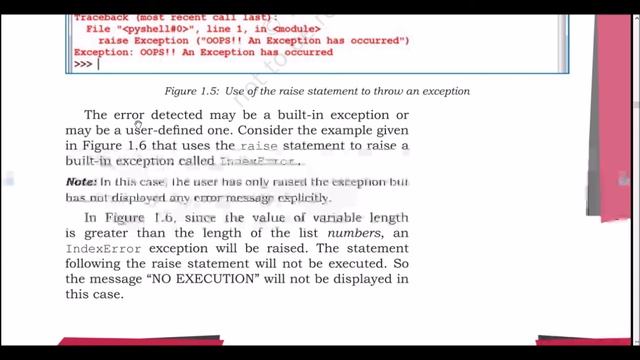 Exception Handling in python, COMPUTER SCIENCE, NCERT BOOK CLASS 12, GYAVIGYANBRHAMGYAN