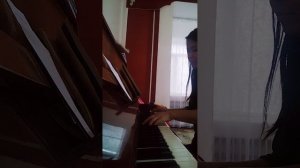 Легато Падает снег на фортепиано