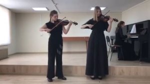 Г. Вензель "Полька", исполняет инструментальный трио: Рыбакова С., Алюнина А., Рамазанова С.