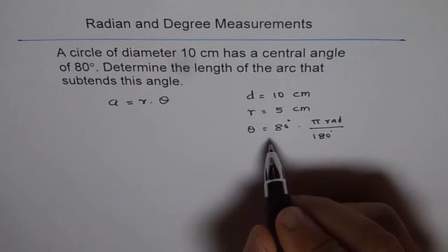 Find Arc Length Given Diameter Angle Q8 смотреть онлайн