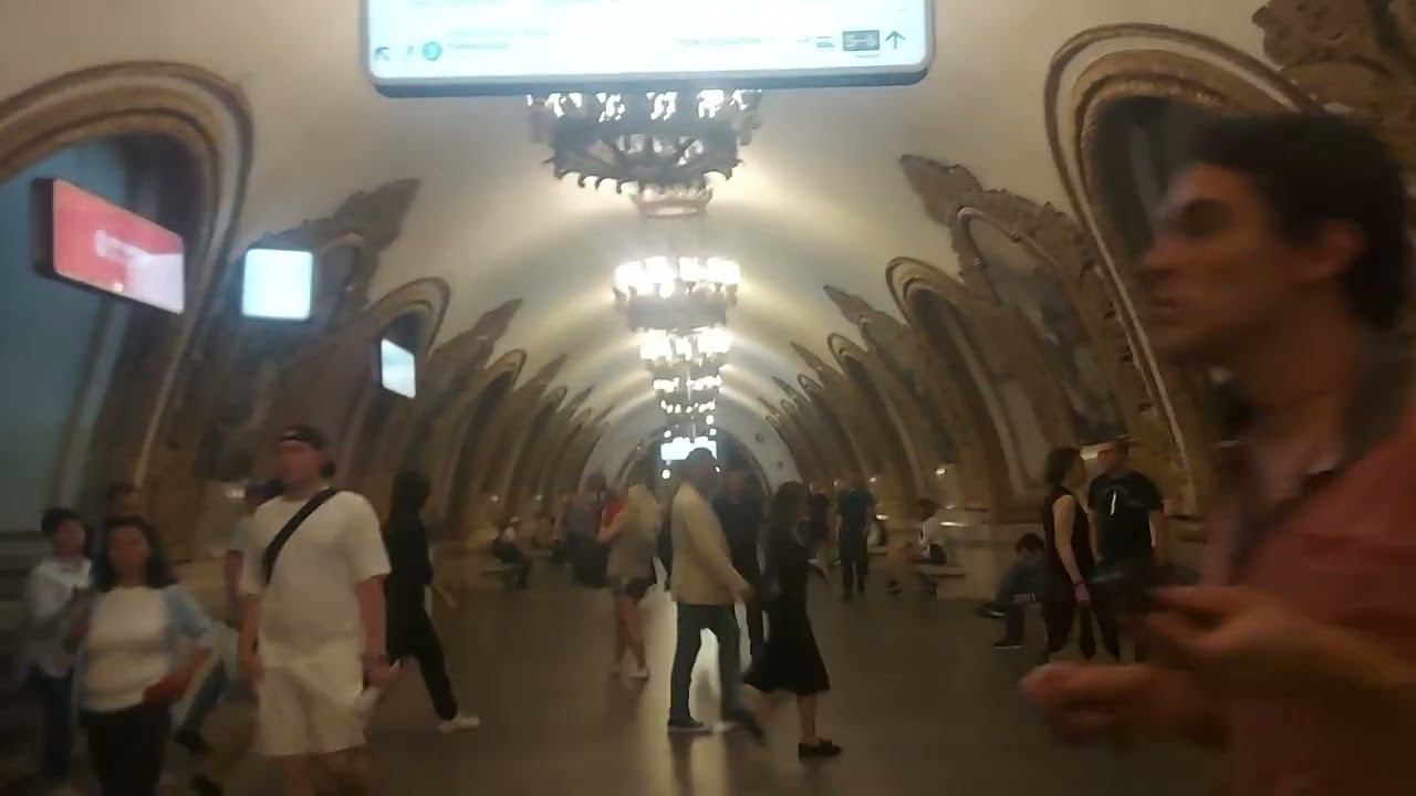 Обзор станции метро Киевская Кольцевой линии Московского Метрополитена (24.06.22)