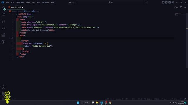 JavaScript Click Event || JavaScript Events || JavaScript Events Tutorial || #javascript