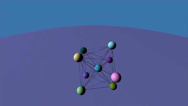 OpenGL Engine - Showcase 7b: Springs Visualized смотреть онлайн