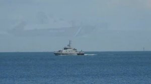 Керчь морская тематика.Вид на море-катера и корабли.Набережная.