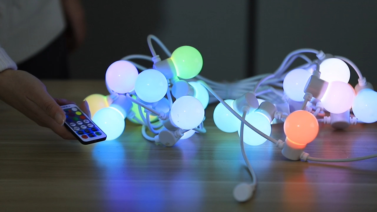 RGB led outdoor string light best quality manufacturer
