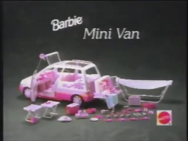 1995 Реклама машины для куклы Барби Маттел  Barbie Mini Van