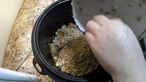 Перловая каша с мясом в мультиварке