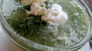 Огуречный суп c творогом и сметаной ?