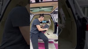 3D Коврики из экокожи в багажник для Lexus LX #lexuslx #3dковрики