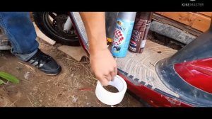 Ремонт(Покраска) пластика на скутере Honda dio.