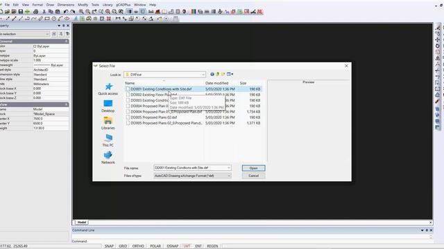 Convert ArchiCAD DWG files to lcd format
