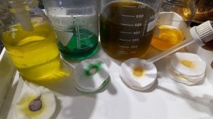 Хлорид олова ll, цвет реакции на медь, золото, палладия и платины.