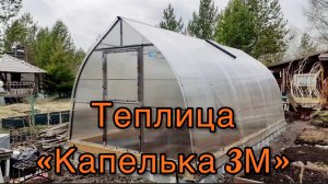 КАПЕЛЬКА  3М. КАПЛЕВИДНАЯ ФОРМА ТЕПЛИЦЫ.