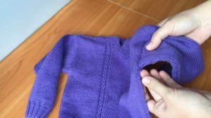 СП Вяжем мужской пуловер. Разминка на детском пуловере